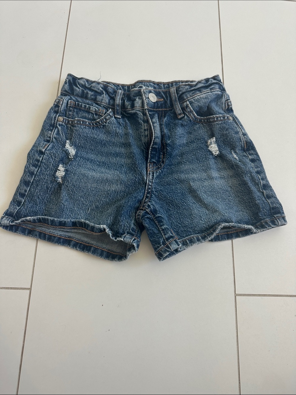 art class Distressed Blue Denim Shorts